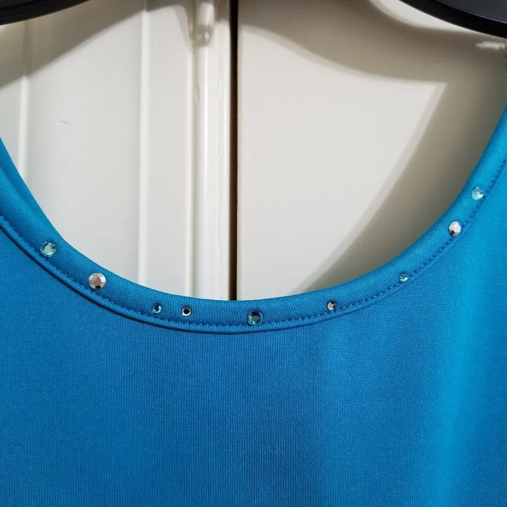 Route 66 dress Large sleeveless lined tiered tulle skirt rhinestone bling